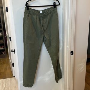 Men’s canvas/chino joggers • size: large • worn once • like new